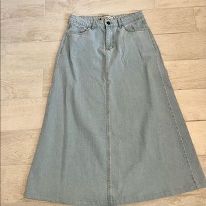 Jean long skirt